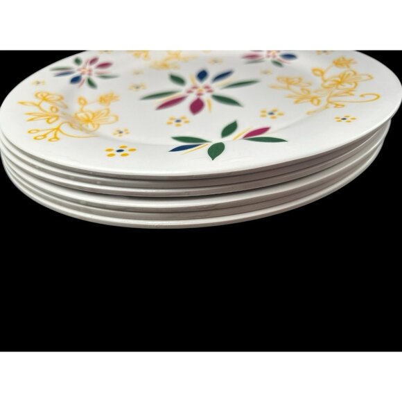 Temptations Temp-tations by Tara Old World Confetti Set 6 Melamine Plates 9.75" - Picture 2 of 6